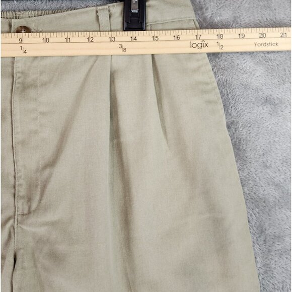 Duck Head Shorts Mens 38 Beige Khaki Pleated Casual Preppy Grandpa Vintage - Picture 4 of 9